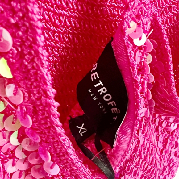 🎀NWT Retrofete Kinley Sequin Crochet Mini Dress - Picture 15 of 15